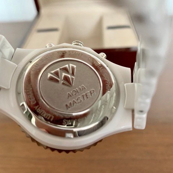 Aqua Master White Ceramic watch w/1.25 ct dia face - Picture 4 of 6